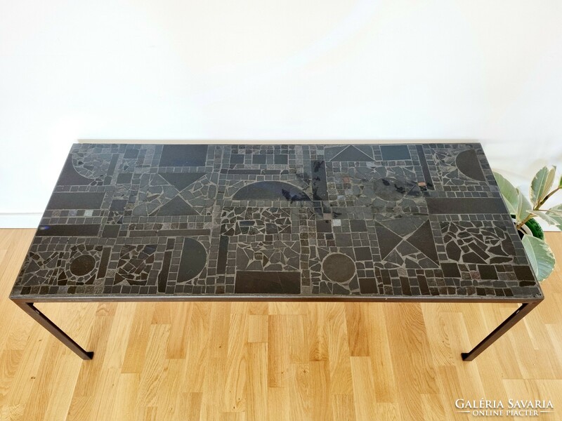 Retro mosaic tile table, coffee table