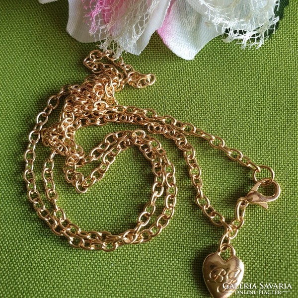 Brooch, pin bny00 - gold-colored necklace for 60cm pendant