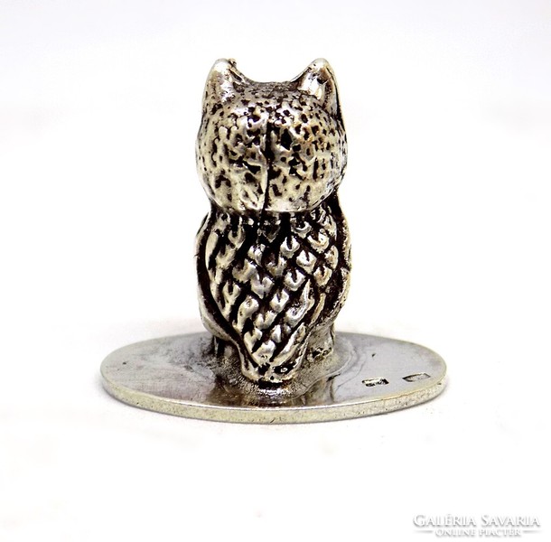 Silver owl miniature figure (zal-ag119431)