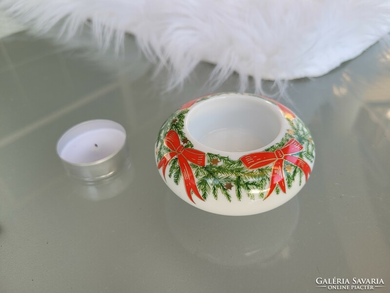 Christmas table candle holder Arzberg porcelain tea candle holder