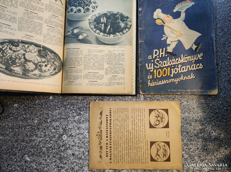 Pesti Hírlap szakácskönyve + A Pesti Hírlap új szakácskönyve és Mit tud a háziasszony a magyar füsze