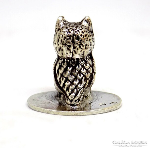 Silver owl miniature figure (zal-ag119438)