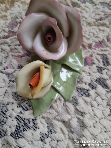 Hand-painted antique rose