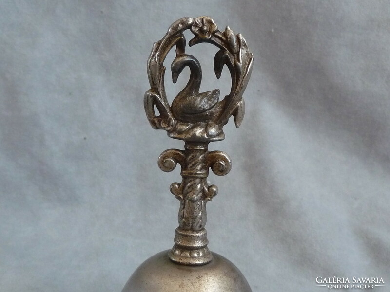 Antik csengő antik kézi csengő antik öntöttvas csengő antik asztali csengő öntöttvas hattyú nyéllel