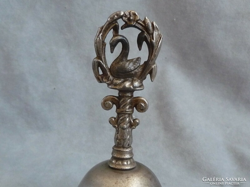 Antique bell antique hand bell antique cast iron bell antique table bell with cast iron swan handle