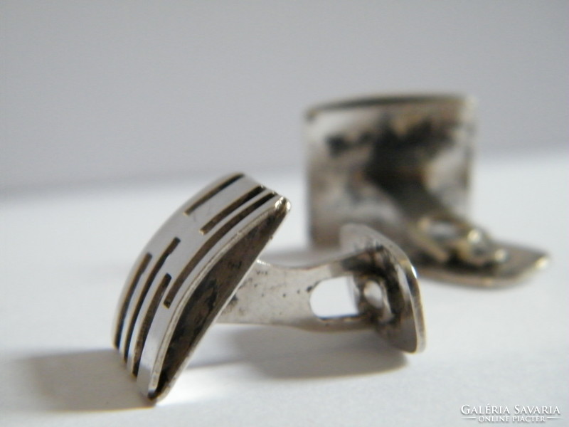 Modern shaped silver cuff