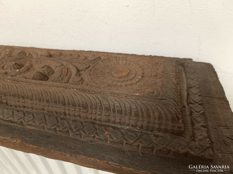 Antique indian carved wooden building ornament gujarat settlement india peacock motif 462 8201