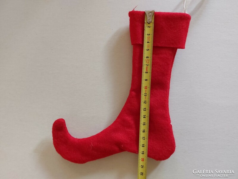 Kandalló zokni piros karácsonyi manó zokni