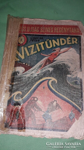 1937.Csurka Péter : A vizitündér regény ponyva könyv a képek szerint