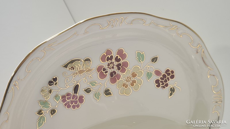Zsolnay Pillangós 6 személyes Csontos tányér készlet #1953