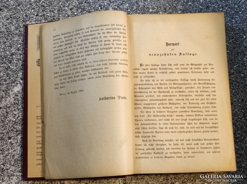 Katharina Prato Die Süddeutsche Küche 1892 Graz..(A dél-Német könyha)