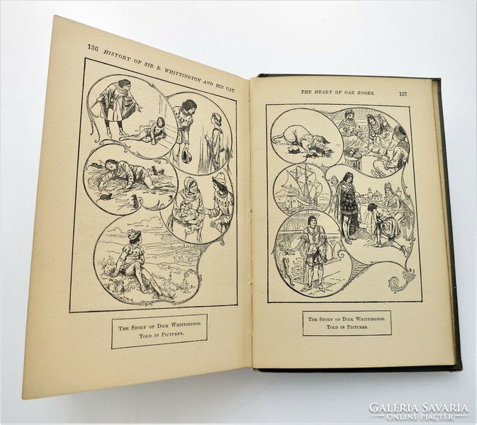 Illusztrált angol antik mesekönyv az 1900-as évekből Willy Pogány rajzaival - ritkaság