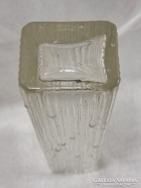 Rare collectible bohemian czech pressed art glass vase from vaclav hanus to desna