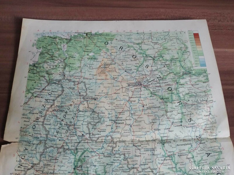 Map of Ukraine and Belarus, a small atlas of the ATI (state cartographic institute), 1937)