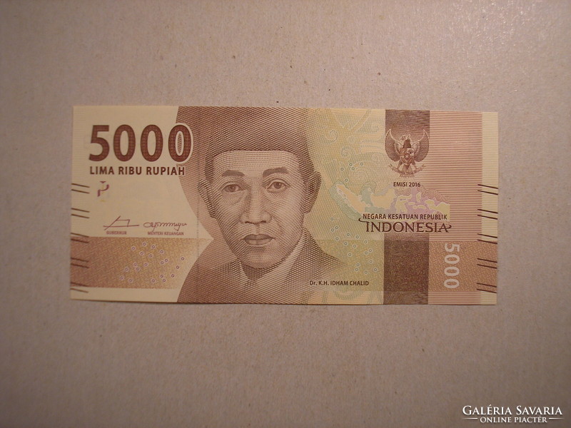 Indonézia-5000 Rupia 2016 UNC