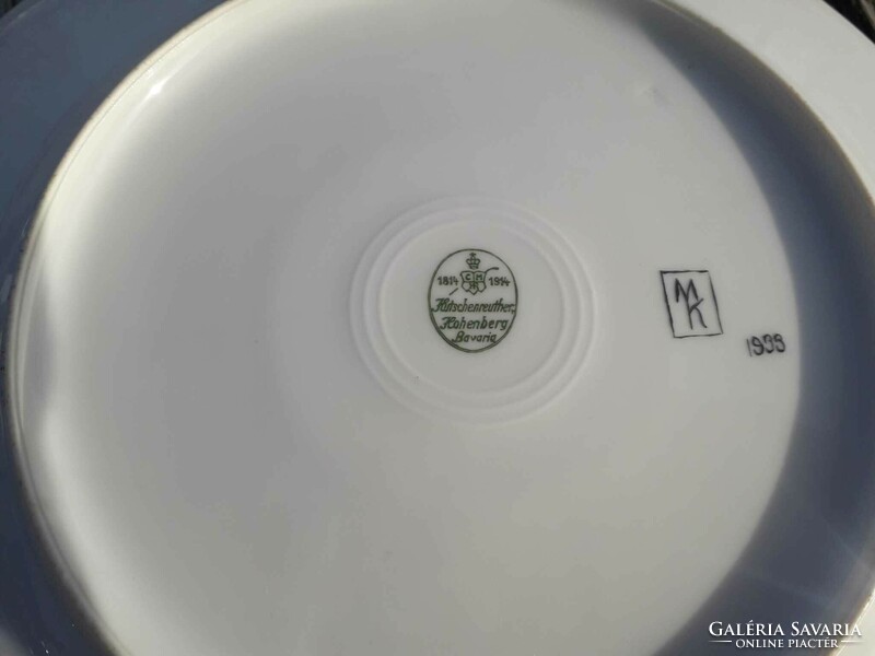 3 db. Hutschenreuter porcelán tányér - váza.