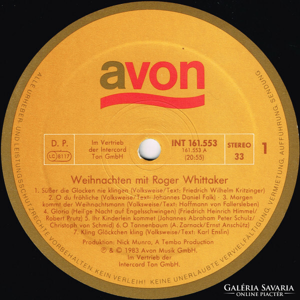 Roger Whittaker - Weihnachten Mit Roger Whittaker (LP, Album, Ste)