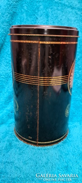 Régi Rebeca fém doboz, pipere pléh doboz (M4381)