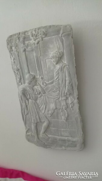 Romantic art deco wall decoration, idyll, large art nouveau style relief with lovers
