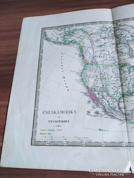 Stieler's school compass, North America and West Indies (1878)