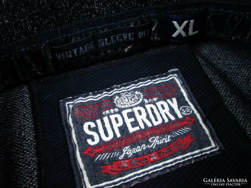Original superdry (l / xl) sporty short-sleeved men's collared T-shirt