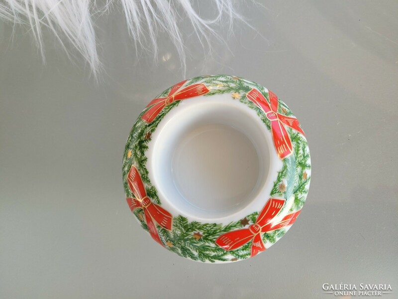 Karácsonyi asztali mécsestartó Arzberg porcelán teamécses tartó