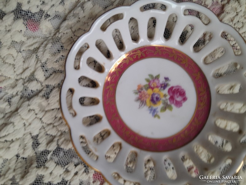 Pierced collector's antique plate