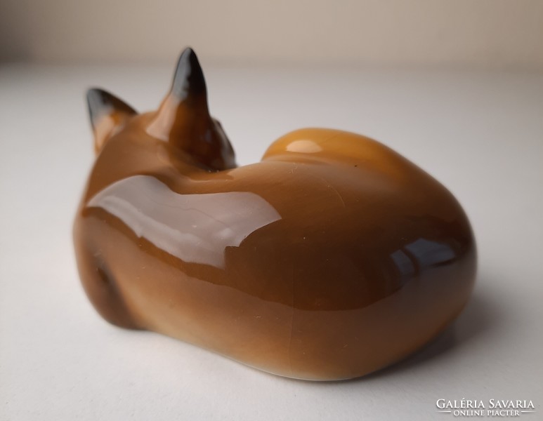 Vintage Rosenthal porcelain fox figurine, statue