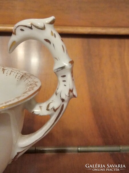 Különleges rosenthal csésze, sárkányos fogóval gyűjtői darab