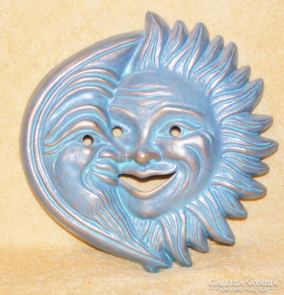 Ceramic moon sun wall decoration