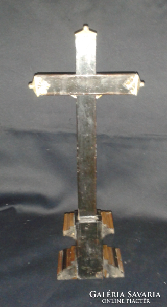 Antique 37.5 cm high, more than 100-year-old corpus, holy cross