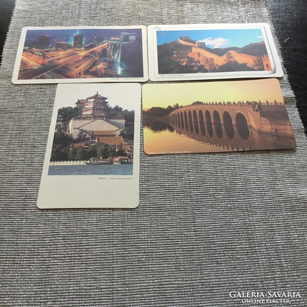 Postal clear postcards from China