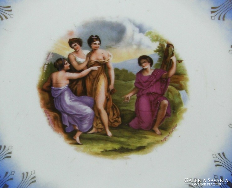 Alt wien scenic wall plate - wall decoration - 29.5 cm