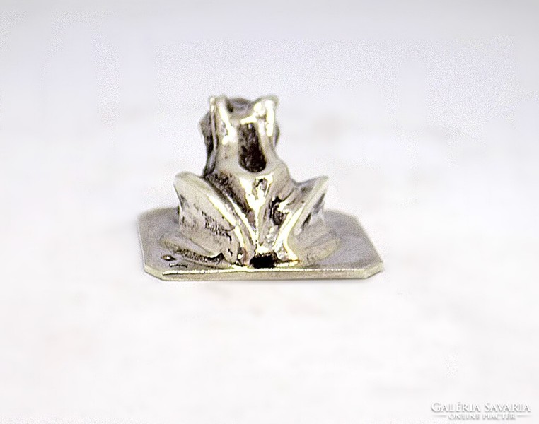 Silver frog miniature figure (zal-ag119434)