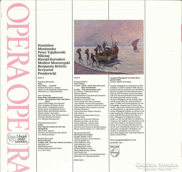 Moniuszko / Tsjaikovski /Rimski-Korsakov / Moesorgski /Britten / Krzysztof Penderecki - Opera (LP,)