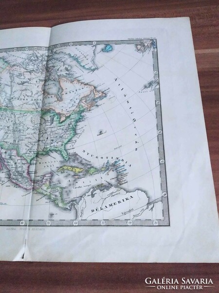 Stieler's school compass, North America and West Indies (1878)