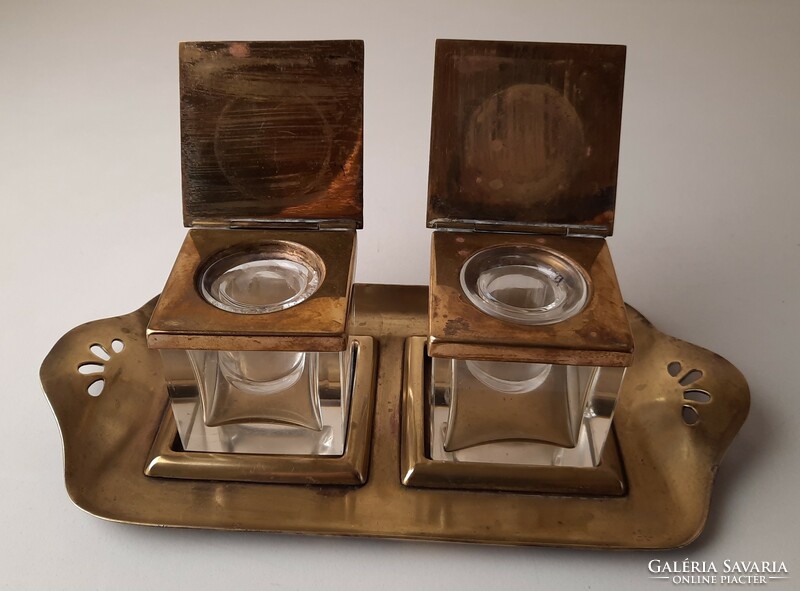 Art deco inkwell set