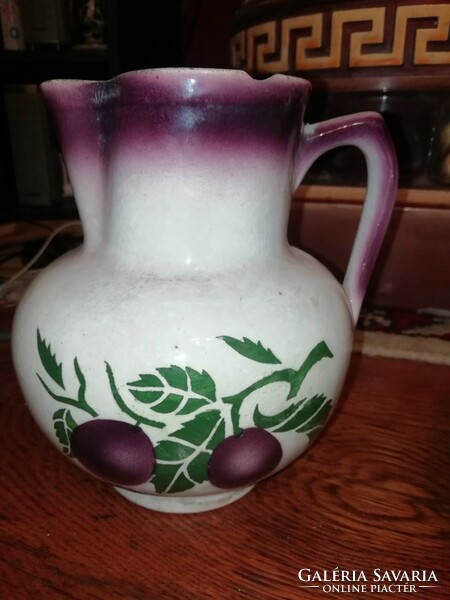 Antique plum jug 2. 17 cm high. Photographed with a tiny flaw