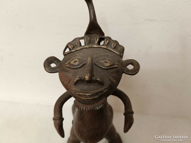 Antique African Sculpture Benin Bronze Warrior Figure Benin 462 8197