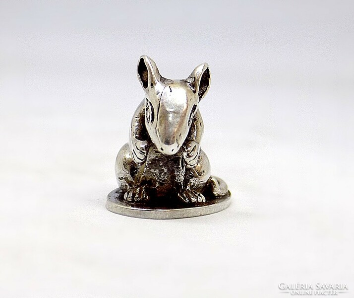 Ezüst egér miniatűr figura (ZAL-Ag119429)
