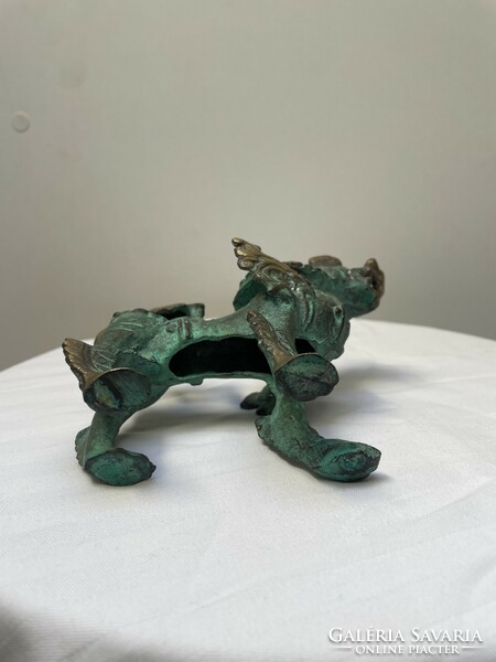 Antique copper foo dog
