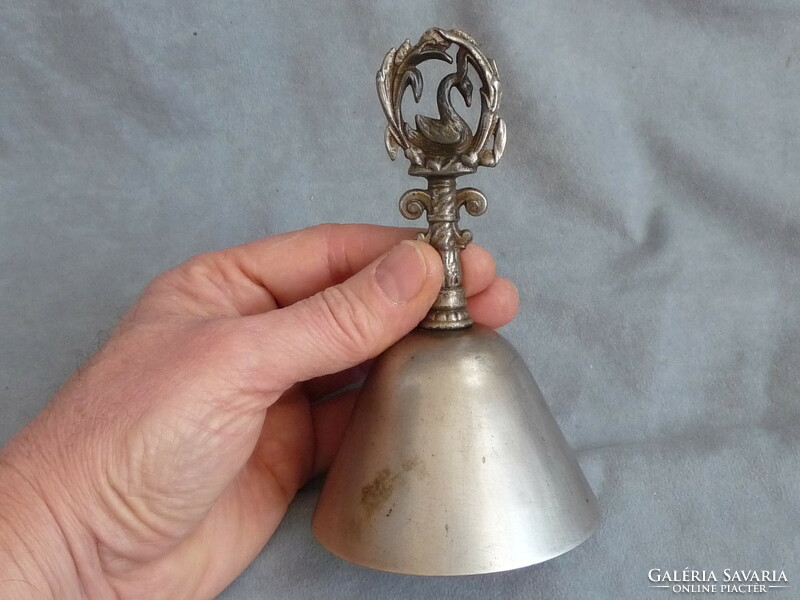 Antique bell antique hand bell antique cast iron bell antique table bell with cast iron swan handle