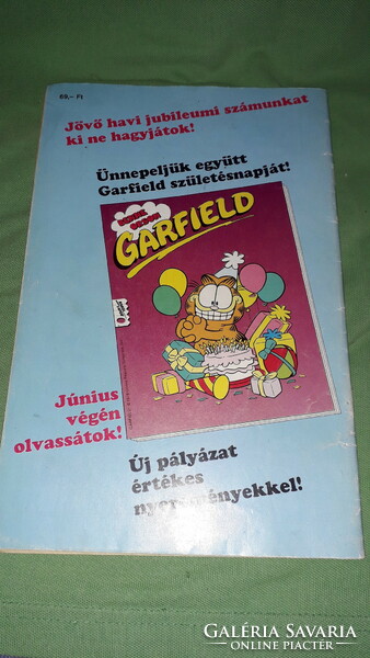 Retro 1991 / 5 GARFIELD - KANDI LAPOK 17.szám rajzos képregény magazin a képek szerint