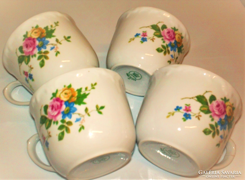 Retro kahla mugs together with 4 pcs