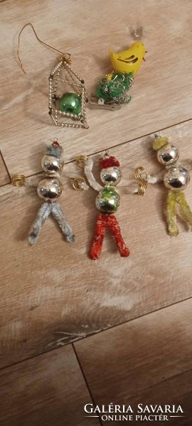 5 pieces of retro Christmas tree decoration in one