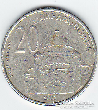 Szerbia 20 dinár 2003 G