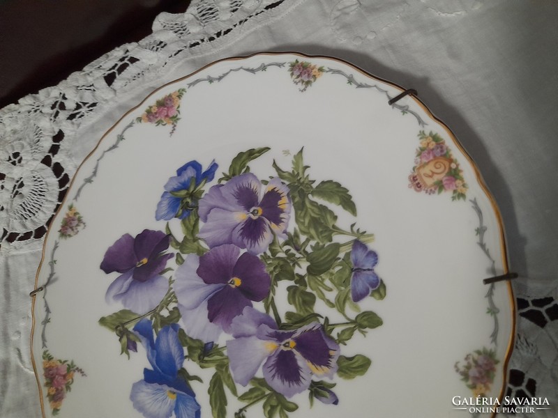 Royal albert floral plate with hanger