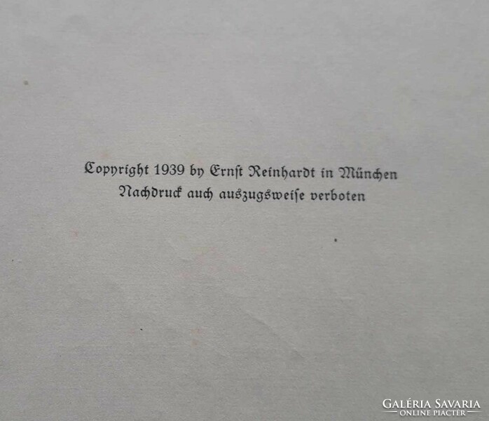 1939-es németnyelvű szakácskönyv.