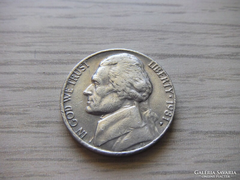 5 Cents 1981 ( p ) usa