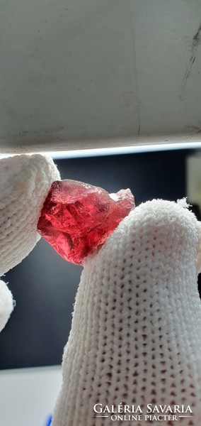 Red tourmaline 15.5 carats. With certification.